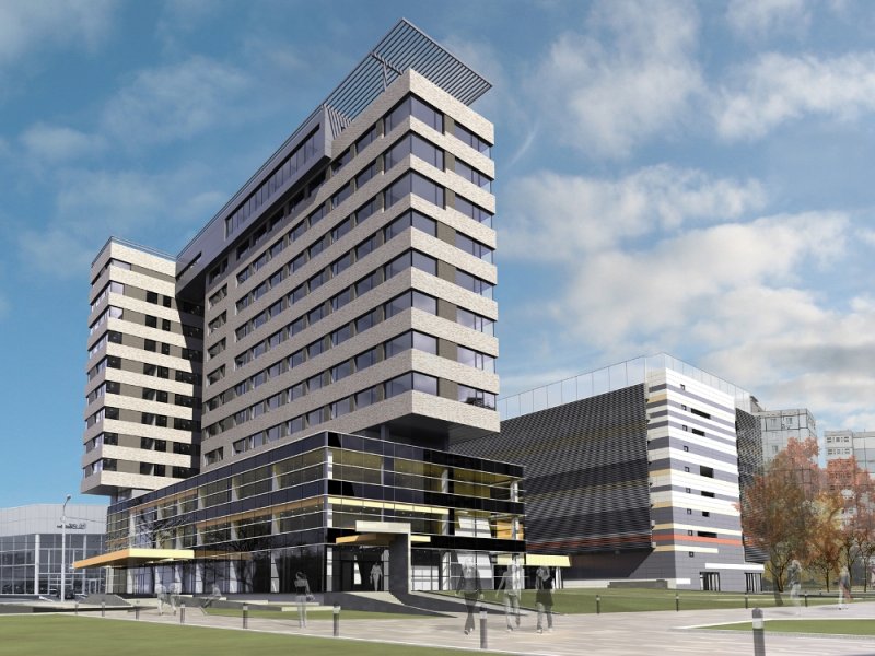 Архитектурный проект «Гостиница на 200 мест и многоуровневая автостоянка» — МОА