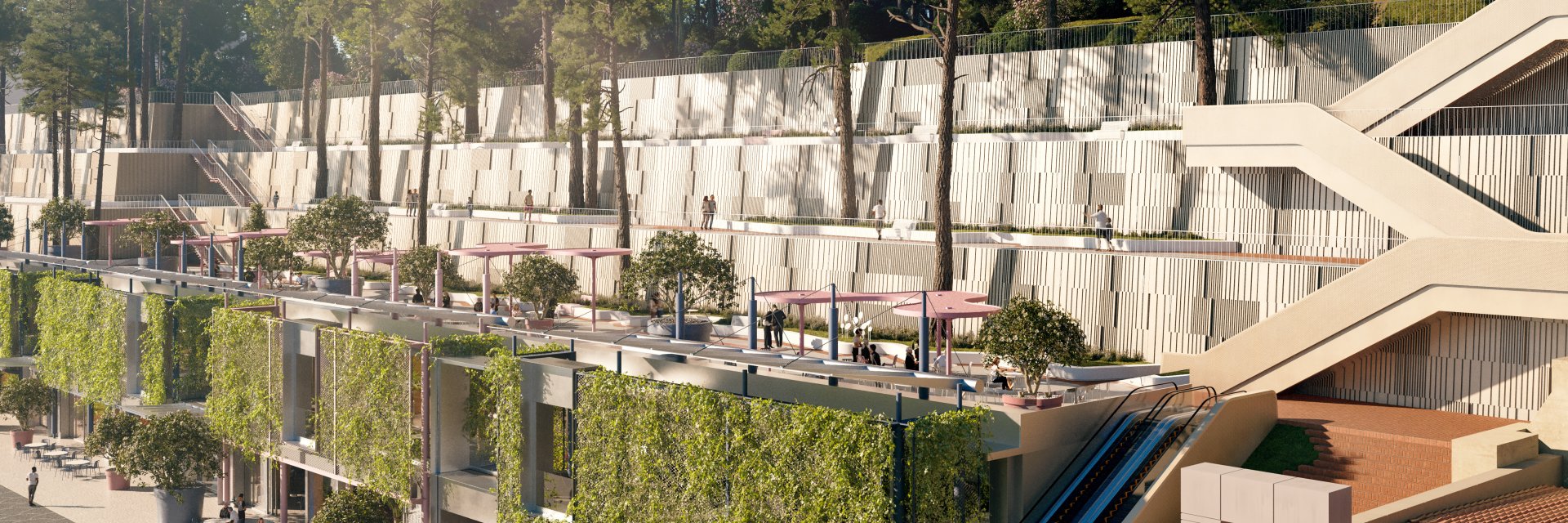 Архитектурный проект «Реконструкция террас и новый коммуникационный узел» — Мастер-планирование — Сочи, Краснодарский край, Россия — проектирование 2025 — МОА